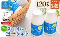 【定期便全6回】町村農場のむヨーグルト20本セット