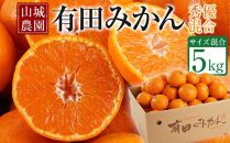 【先行予約】山城農園 和歌山県産 有田みかん 5kg 混サイズ 農園直送 ORYY 人気No.1 口コミ多数！